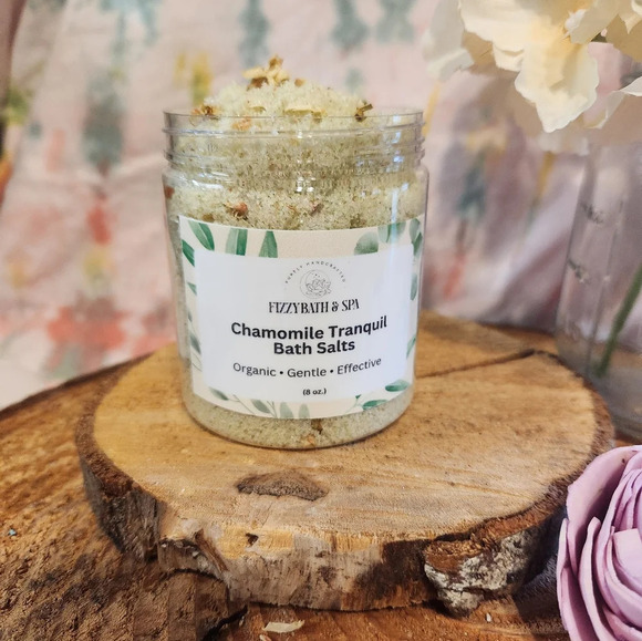 Handmade Chamomile Tranquil fizzy bath salts - Picture 5 of 6